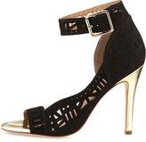Thumbnail for your product : Nicole Miller Bali Cutout Suede d'Orsay, Black