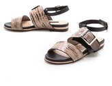 Thumbnail for your product : Chrissie Morris Mirta Lizard Sandals