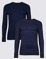 Thumbnail for your product : Marks and Spencer 2 Pack Long Sleeve Vests