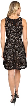 Karen Kane Fit and Flare Lace Dress