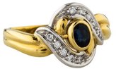 Thumbnail for your product : Damiani 18K Diamond & Sapphire Cocktail Ring