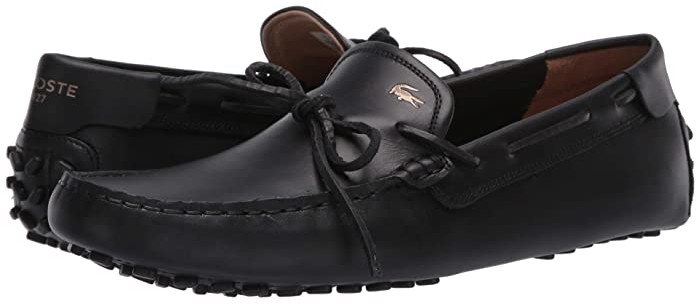 lacoste men's piloter leather moccasins