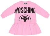 Thumbnail for your product : MOSCHINO BAMBINO Baby cotton-fleece sweatshirt dress