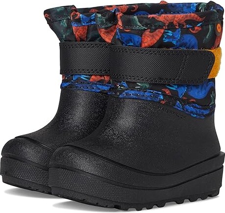 Bogs Baby Snow Shell - Real Dino (Toddler) Kids Shoes Black : 4 Toddler M, Synthetic