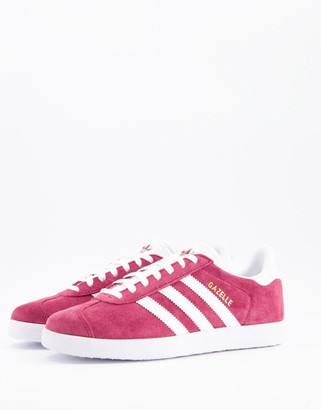 burgundy adidas sneakers