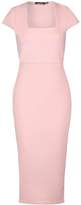 Thumbnail for your product : boohoo NEW Womens Square Neck Midi Dress in Polyester