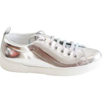 Louis Vuitton Silver Patent leather Trainers