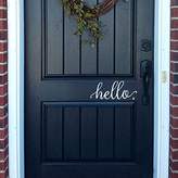Thumbnail for your product : BATTOO Hello Wall Decal Farmhouse Wall Decor Hello. Door Decal Vinyl Lettering for Front Door Country Cottage Decor(9"X 4",White)
