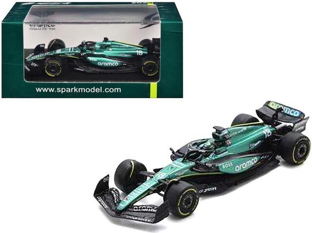 Spark Pub Aston Martin AMR24 #18 Lance Stroll Formula One F1 'Saudi Arabian GP' (2024) 1/64 Diecast Model Car by Spark