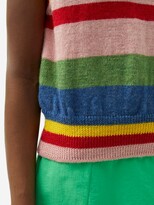 Thumbnail for your product : Molly Goddard Blair Striped Lambswool Sweater Vest - Multi