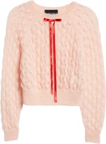 Bubble Knit Mohair Blend Sweater 