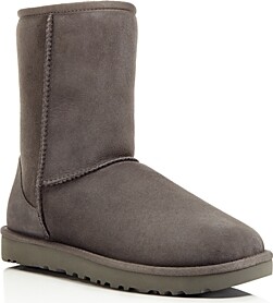 gray shearling boots