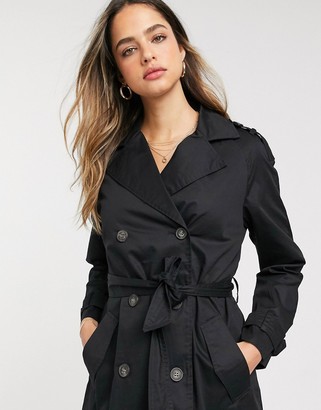 Vero Moda Tall tailored trench coat in black