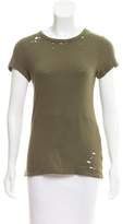 Thumbnail for your product : Pam & Gela Slim Distressed T-Shirt w/ Tags