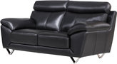 Thumbnail for your product : American Eagle Black Italian Leather Loveseat