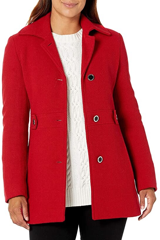 Red Wool Coat Long Fitted | Shop the world's largest collection of 