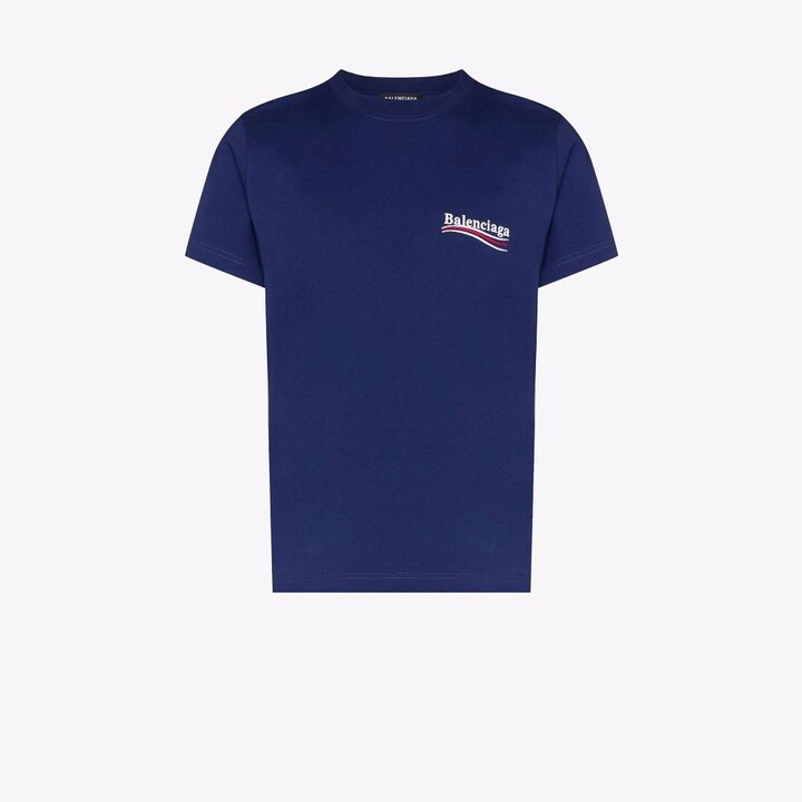 balenciaga blue t shirt