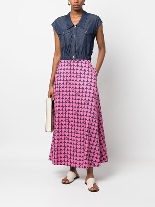 Love Moschino Heart-Print Maxi Skirt - ShopStyle