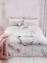Thumbnail for your product : Catherine Lansfield Enchanted Unicorn Duvet Cover Set - Pink
