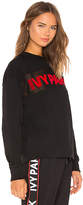 Thumbnail for your product : Ivy Park Sheer Flocked Logo Sweatshirt