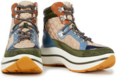 Thumbnail for your product : Tory Burch Gemini Link Quilted Shell, Suede And Leather Platform Ankle Boots