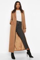 Thumbnail for your product : boohoo Tall Full Length Wool Look Coat