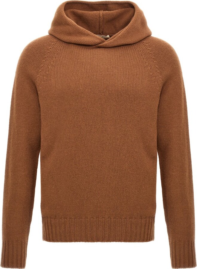 Ma Ry Ya Ma'ry'ya Ribbed-Knit Straight Hem Hoodie