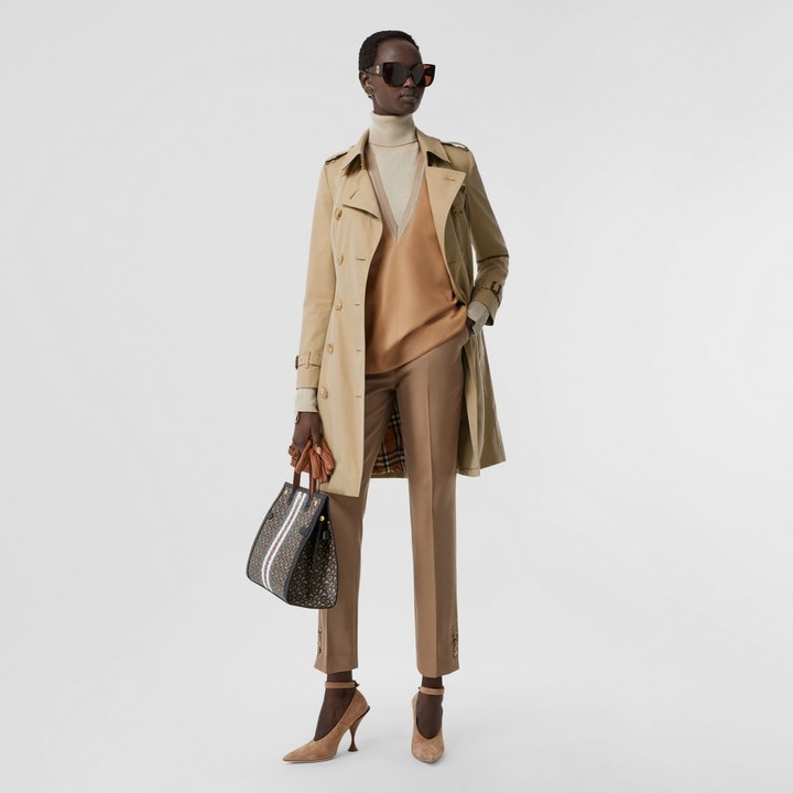burberry the mid length chelsea heritage trench coat