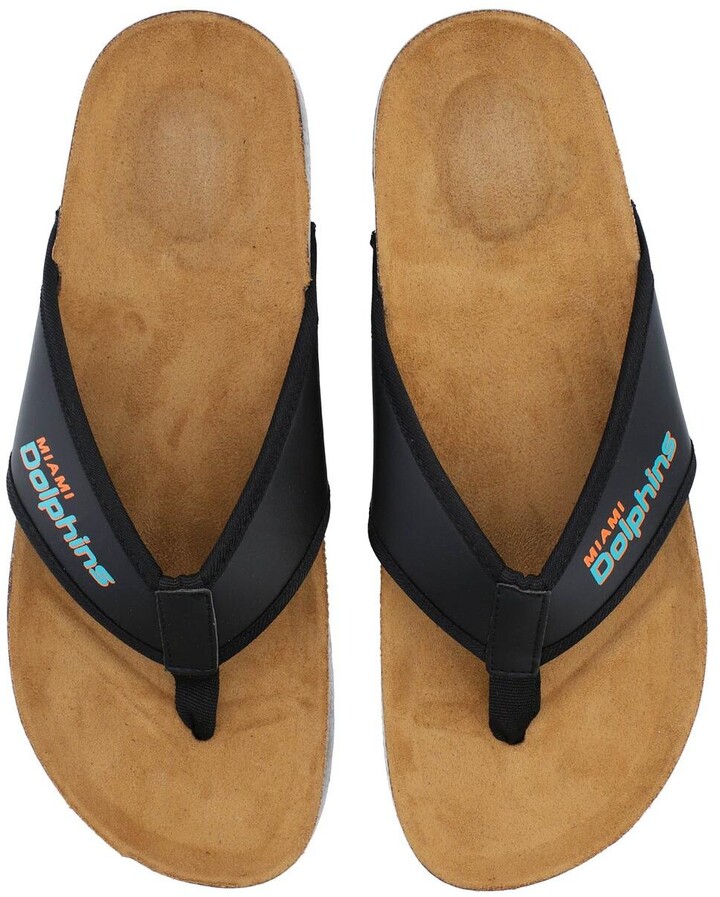 Men's Foco Miami Dolphins Cork Flip Flops ShopStyle