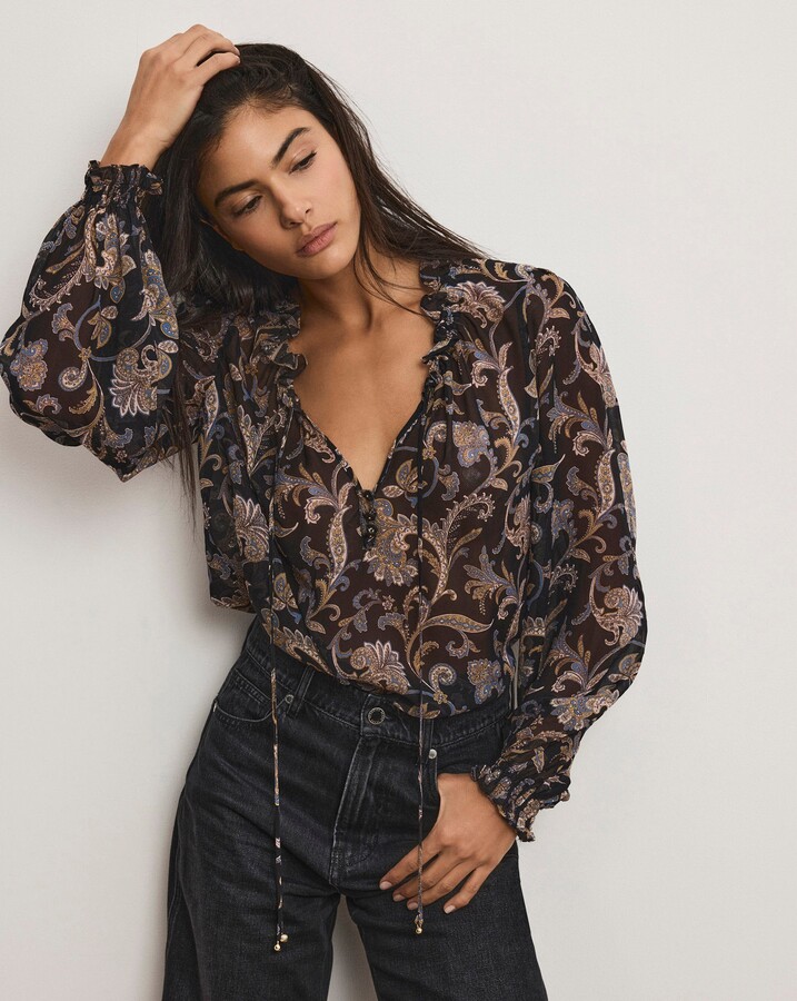 Hickory Paisley Blouse