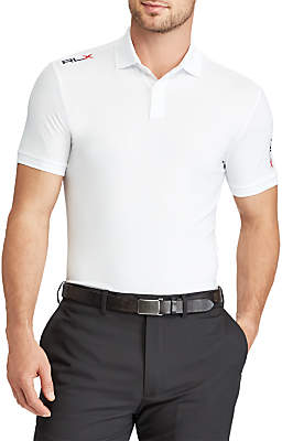 Ralph Lauren Polo Golf by Custom Fit Performance Polo Shirt, Pure White