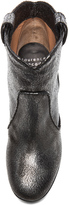 Thumbnail for your product : Laurence Dacade Pete Cracked Leather Booties in Ruthenium