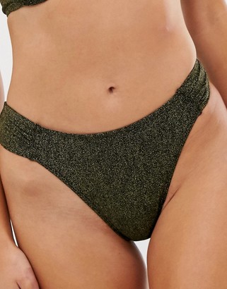 Dorina brazilian bikini bottom in metallic