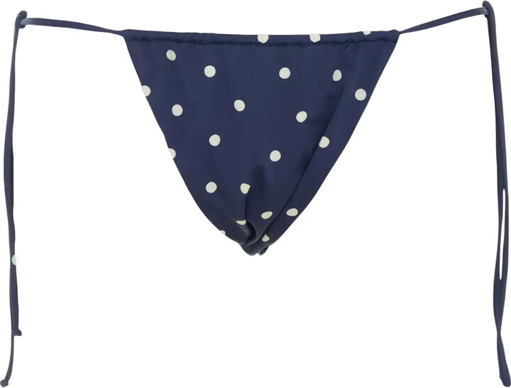 MC2 Saint Barth Polka-Dot Tie-Side Bikini Bottom