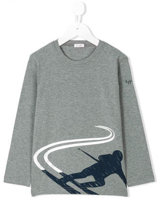 Il Gufo ski print long sleeve T-shirt
