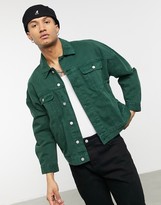 Thumbnail for your product : ASOS DESIGN oversized denim western jacket in green