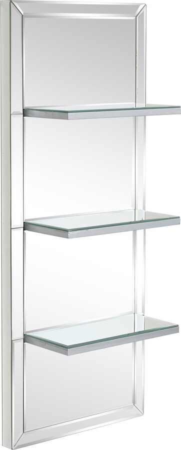 Melody Maison Mirrored Wall Mounted Shelving Unit - ShopStyle Mirrors