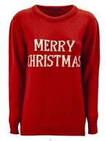 Thumbnail for your product : Alberta Ferretti merry Christmas Red Long Pullover.