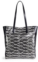Thumbnail for your product : Milly Snake-Embossed Leather Tote
