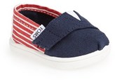 Thumbnail for your product : Toms 'Tiny Classic - Freedom' Slip-On (Baby, Walker & Toddler)
