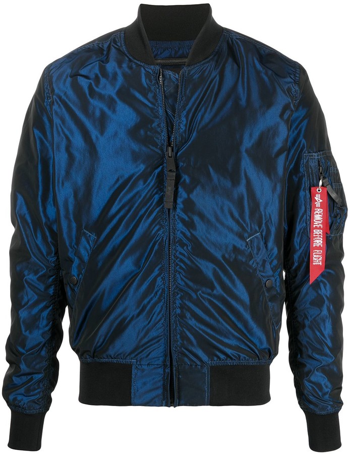 Alpha Industries MA1 LW Iridium bomber jacket ShopStyle Outerwear