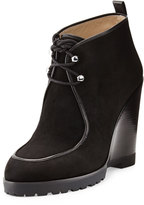 Thumbnail for your product : Michael Kors Beth Lace-Up Wedge Bootie, Black