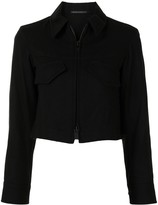 Thumbnail for your product : Yohji Yamamoto Cropped Fitted Jacket