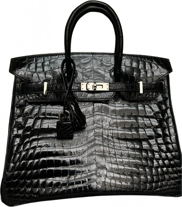 Hermes Birkin 25 crocodile handbag - ShopStyle Shoulder Bags