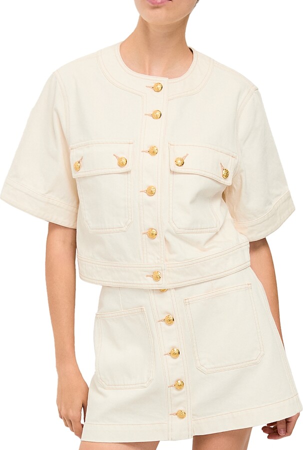 Veronica Beard Elias Short Sleeve Jacket