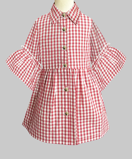 red gingham school dress