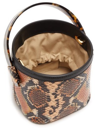 Nico Giani Adenia Python-embossed Mini Bucket Bag - Python