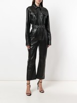 Thumbnail for your product : Manokhi Leather Utility Jumpsuit