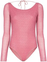 Thumbnail for your product : Oseree Lumiere long-sleeve swimsuit