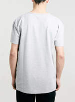 Thumbnail for your product : Topman Grey Raw Edge Skater T-Shirt